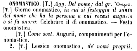 onomastico