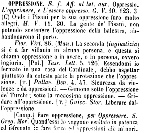 oppressione