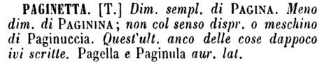 paginetta