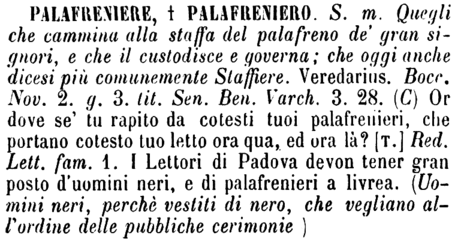 palafreniere