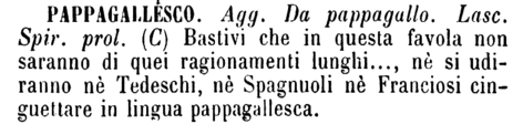 pappagallesco