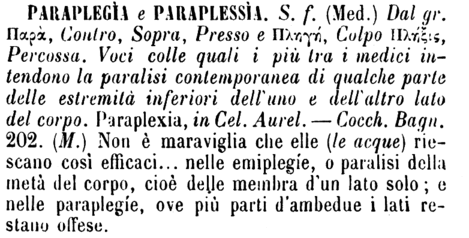 paraplegia