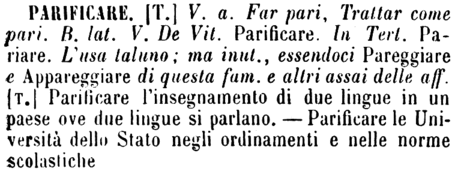 parificare