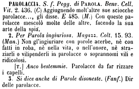 parolaccia