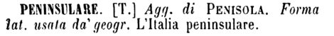 peninsulare