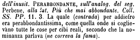 perabbondantissimo
