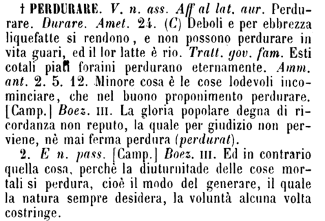 perdurare
